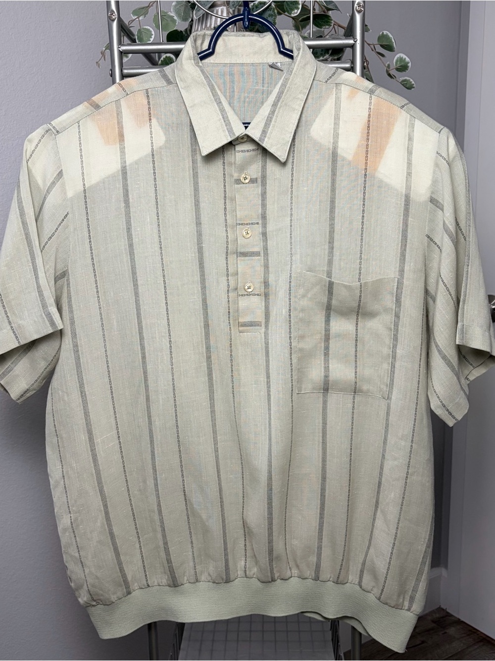 Vintage 80s 90s Polo Shirt Men's 2X Big Resortwear Old Money Paper Thin USA